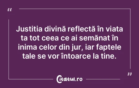 Justiția divină reflectă în viața t... Justiția divină reflectă în viața t...