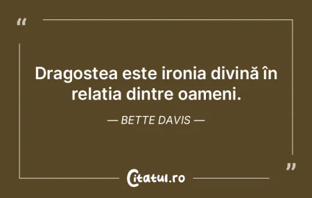 Dragostea este ironia divină în relaț... Dragostea este ironia divină în relaț...