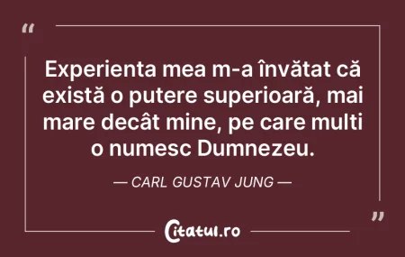 Experiența mea m-a învățat că exist... Experiența mea m-a învățat că exist...