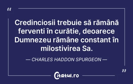 Credincioșii trebuie să rămână ferv... Credincioșii trebuie să rămână ferv...
