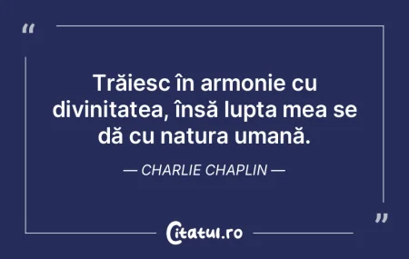 Trăiesc în armonie cu divinitatea, în... Trăiesc în armonie cu divinitatea, în...