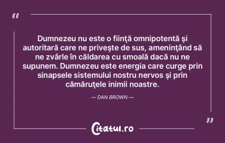 Dumnezeu nu este o fiinţă omnipotentă... Dumnezeu nu este o fiinţă omnipotentă...