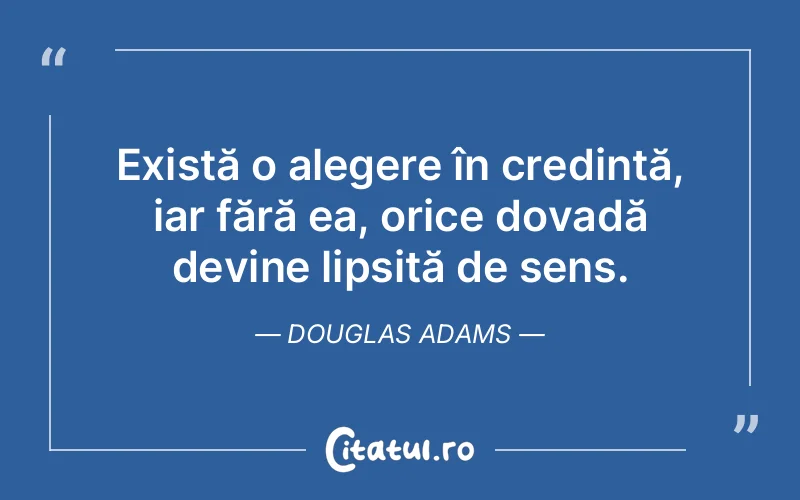 Citat Douglas Adams - citate crestine
