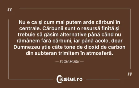 Nu e ca şi cum mai putem arde cărbuni ... Nu e ca şi cum mai putem arde cărbuni ...