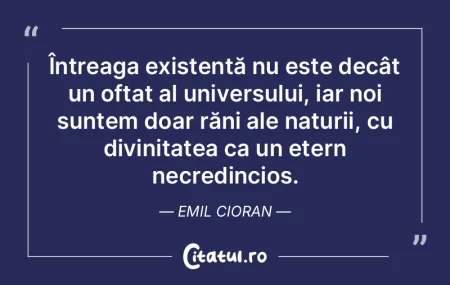 Întreaga existență nu este decât un ... Întreaga existență nu este decât un ...