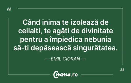 Când inima te izolează de ceilalți, t... Când inima te izolează de ceilalți, t...