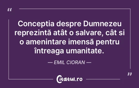 Concepția despre Dumnezeu reprezintă a... Concepția despre Dumnezeu reprezintă a...