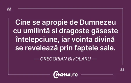 Cine se apropie de Dumnezeu cu umilinÈ›Ä... Cine se apropie de Dumnezeu cu umilinÈ›Ä...