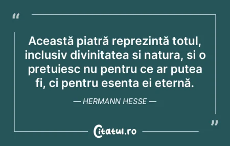 Această piatră reprezintă totul, incl... Această piatră reprezintă totul, incl...
