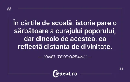 În cărțile de școală, istoria pare ... În cărțile de școală, istoria pare ...