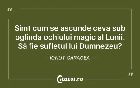 Simt cum se ascunde ceva sub oglinda och... Simt cum se ascunde ceva sub oglinda och...