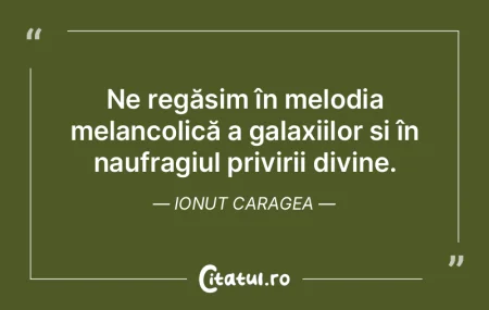 Ne regăsim în melodia melancolică a g... Ne regăsim în melodia melancolică a g...