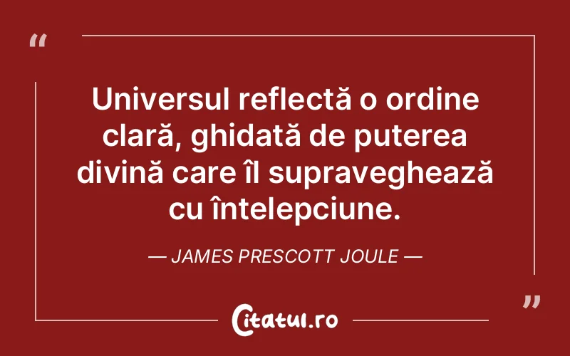 Citat James Prescott Joule - citate crestine