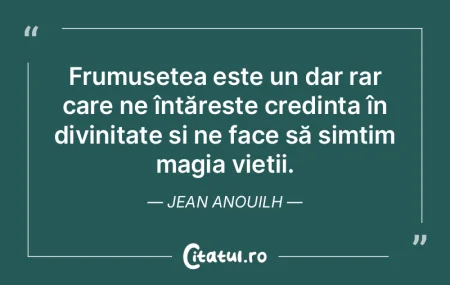 Frumusețea este un dar rar care ne înt... Frumusețea este un dar rar care ne înt...