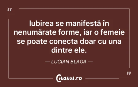 Iubirea se manifestă în nenumărate fo... Iubirea se manifestă în nenumărate fo...