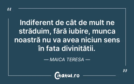 Indiferent de cât de mult ne străduim,... Indiferent de cât de mult ne străduim,...