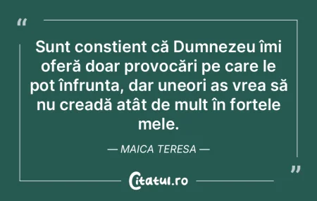 Sunt conștient că Dumnezeu îmi oferă... Sunt conștient că Dumnezeu îmi oferă...