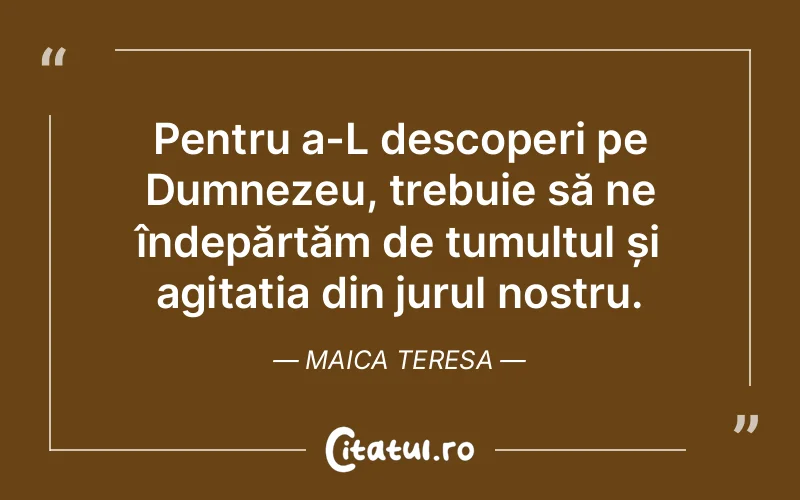 Citat Maica Teresa - citate crestine
