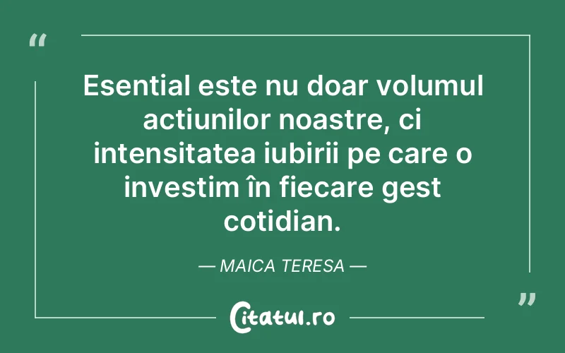 Citat Maica Teresa - citate crestine