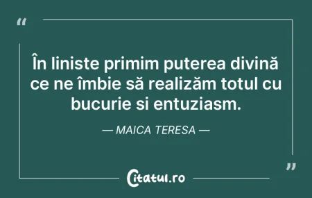 În liniște primim puterea divină ce n... În liniște primim puterea divină ce n...