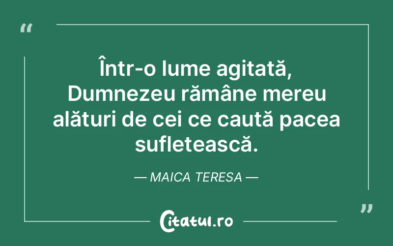 Citat Maica Teresa - citate crestine
