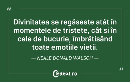 Divinitatea se regăsește atât în mom... Divinitatea se regăsește atât în mom...