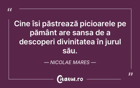 Cine își păstrează picioarele pe pă... Cine își păstrează picioarele pe pă...