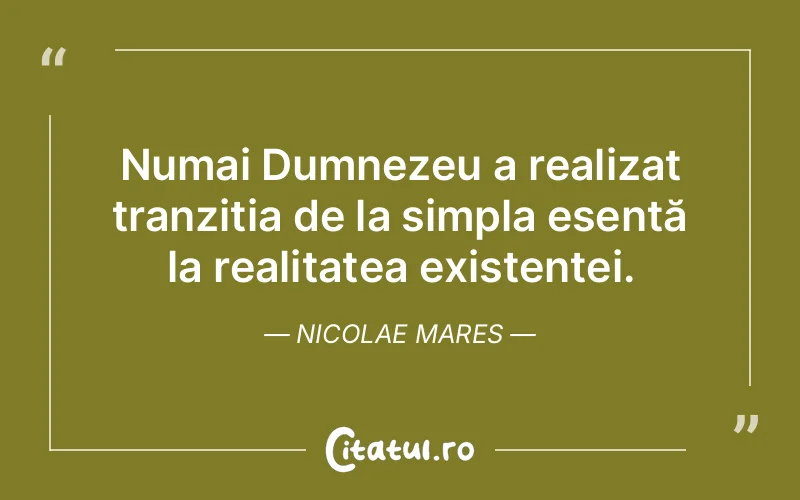 Citat Nicolae Mares - citate crestine