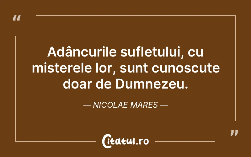 Citat Nicolae Mares - citate crestine