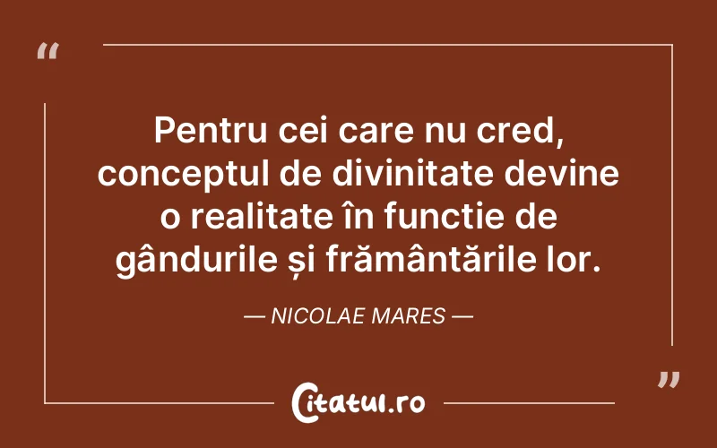 Citat Nicolae Mares - citate crestine