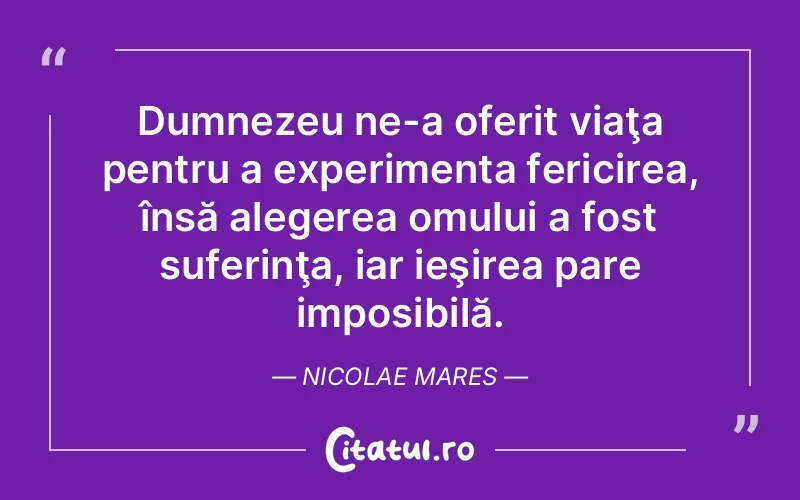 Citat Nicolae Mares - citate crestine