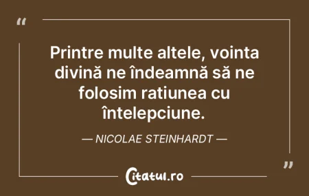 Printre multe altele, voința divină ne... Printre multe altele, voința divină ne...
