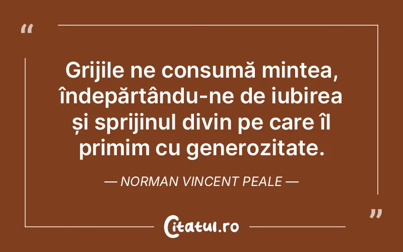Citat Norman Vincent Peale - citate crestine