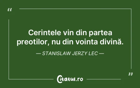 Cerințele vin din partea preoților, nu... Cerințele vin din partea preoților, nu...