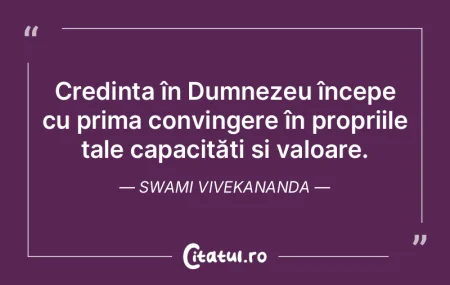 Credința în Dumnezeu începe cu prima ... Credința în Dumnezeu începe cu prima ...