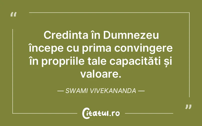 Citat Swami Vivekananda - citate crestine