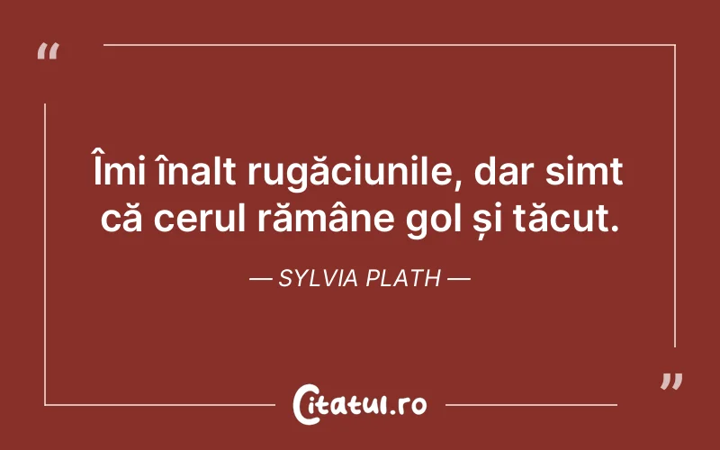 Citat Sylvia Plath - citate crestine