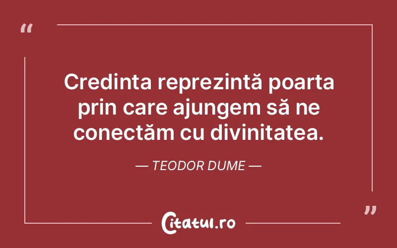 Citat Teodor Dume - citate crestine