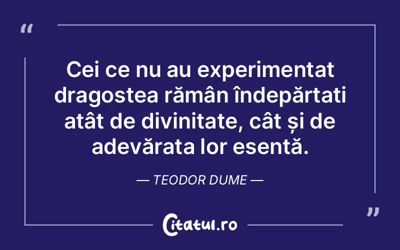 Citat Teodor Dume - citate crestine