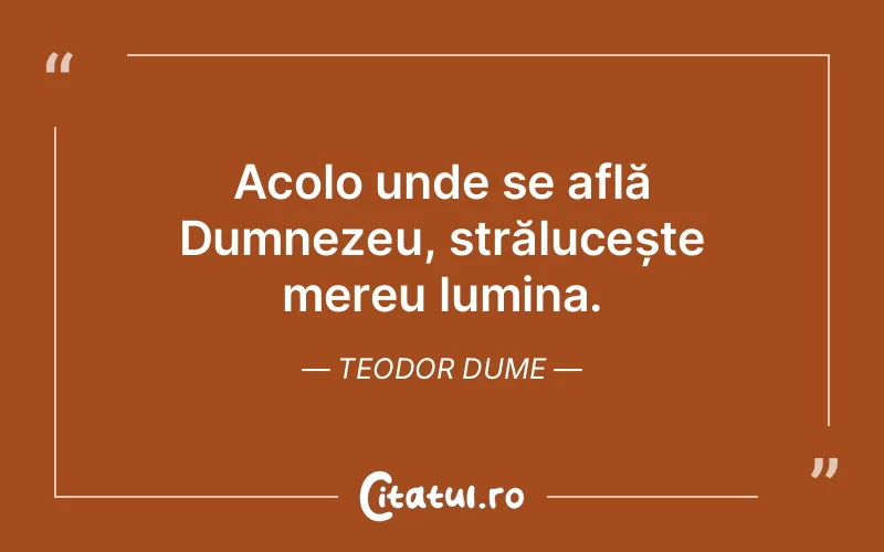 Citat Teodor Dume - citate crestine