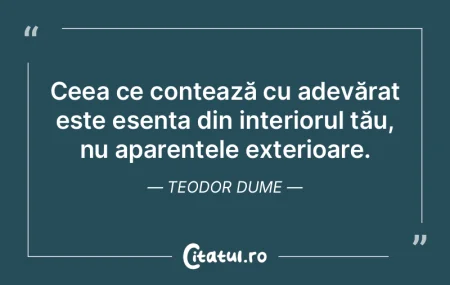 Ceea ce contează cu adevărat este esen... Ceea ce contează cu adevărat este esen...