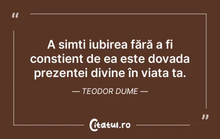 A simți iubirea fără a fi conștient ... A simți iubirea fără a fi conștient ...