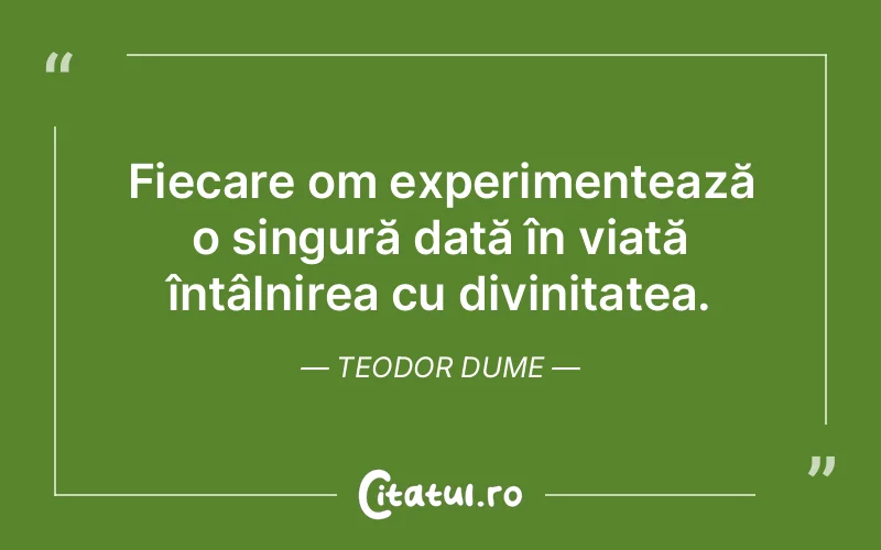 Citat Teodor Dume - citate crestine