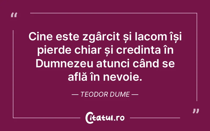 Citat Teodor Dume - citate crestine