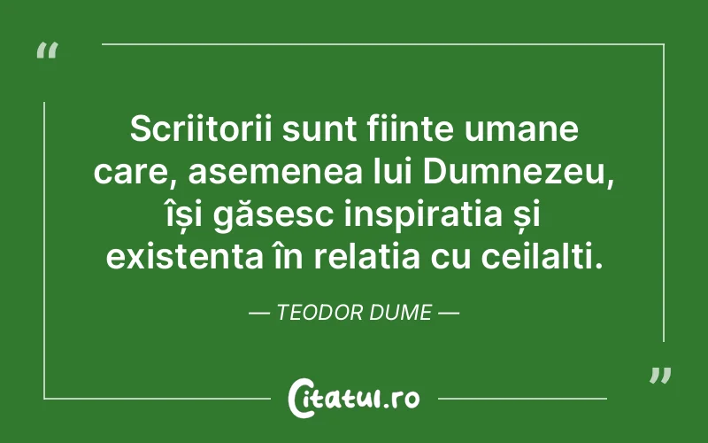 Citat Teodor Dume - citate crestine