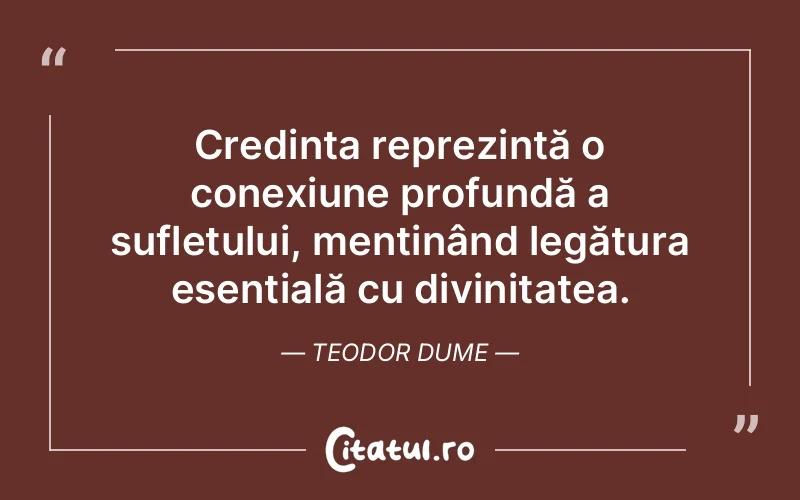 Citat Teodor Dume - citate crestine