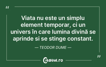 Viața nu este un simplu element tempora... Viața nu este un simplu element tempora...