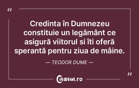 Credința în Dumnezeu constituie un leg... Credința în Dumnezeu constituie un leg...
