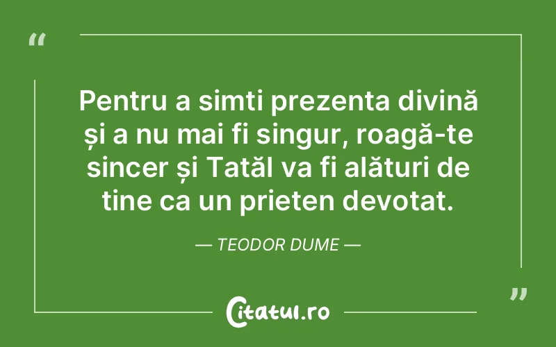 Citat Teodor Dume - citate crestine
