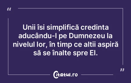 Unii își simplifică credința aducân...